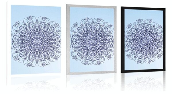 Poster Mandala florală abstractă