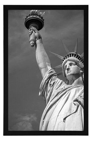 Poster Statuia libertății în design alb-negru