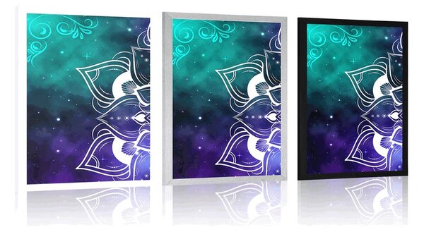 Poster detaliul Mandalei moderne cu model oriental