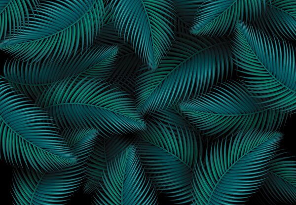 Fototapet - Frunze,grafic (147x102 cm)