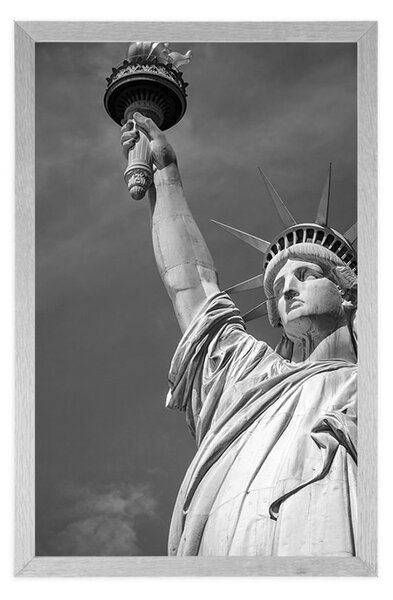 Poster Statuia libertății în design alb-negru
