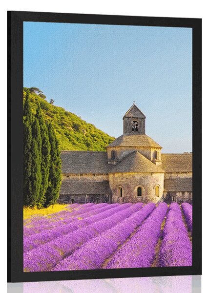 Poster Provence cu câmpuri de lavandă