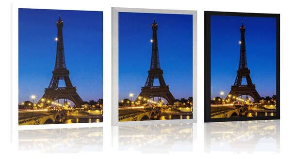 Poster Turnul Eiffel în noapte