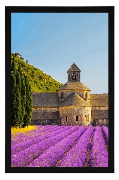 Poster Provence cu câmpuri de lavandă