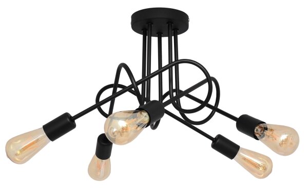 Lustr pentru copii OXFORD 5xE27/15W/230V montat pe tavan
