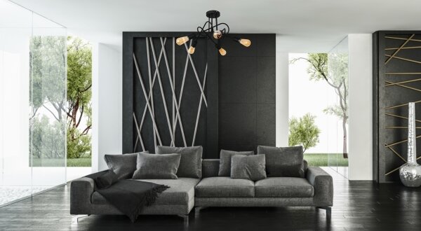 Lustr pentru copii OXFORD 5xE27/15W/230V montat pe tavan