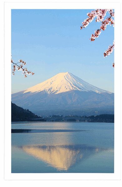 Poster vedere din lac la Fuji