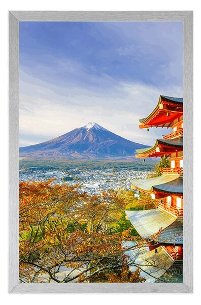 Poster vedere la Chureito Pagoda și muntele Fuji