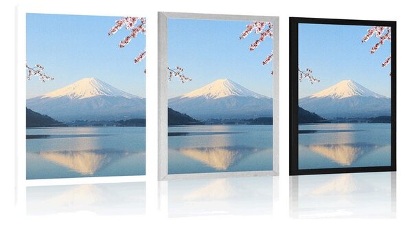 Poster vedere din lac la Fuji