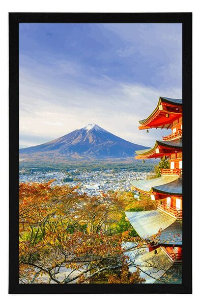Poster vedere la Chureito Pagoda și muntele Fuji