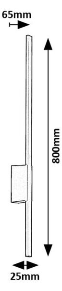 Rabalux Kelebia aplica exterior 1x12 W negru 77125