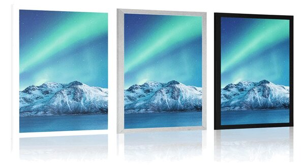 Poster aurora polară arctică