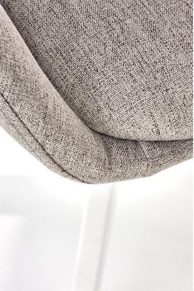 Scaun de birou FALCAO, gri/alb, stofa clasica, 54x58x101/111 cm