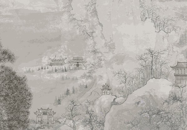 Fototapet - Peisaj chinezesc (147x102 cm)