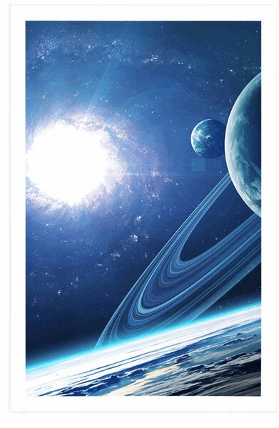 Poster planeta în universul