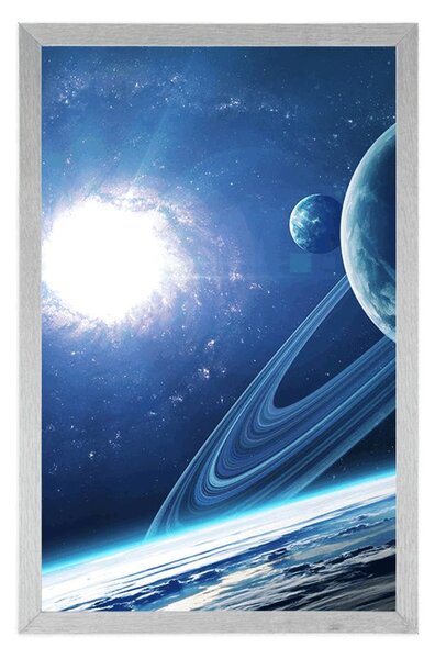 Poster planeta în universul