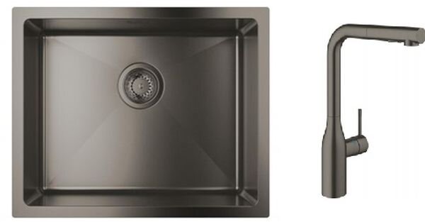 Set baterie bucătărie Grohe Essence 30270AL0, chiuveta din otel Grohe K700U 31574AL1