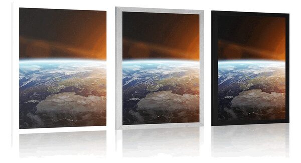 Poster vedere la planetă din univers