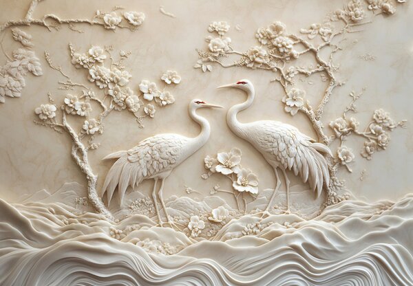 Fototapet - Model Chinezesc 3D (147x102 cm)