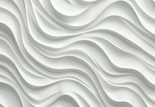 Fototapet - Valuri Albe 3D (147x102 cm)