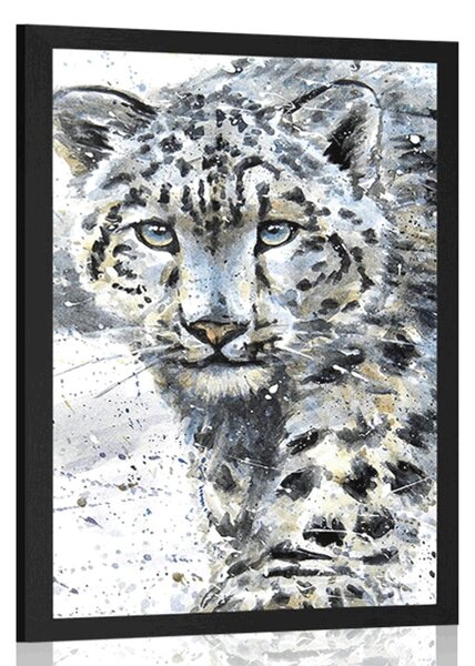 Poster leopardul desenat