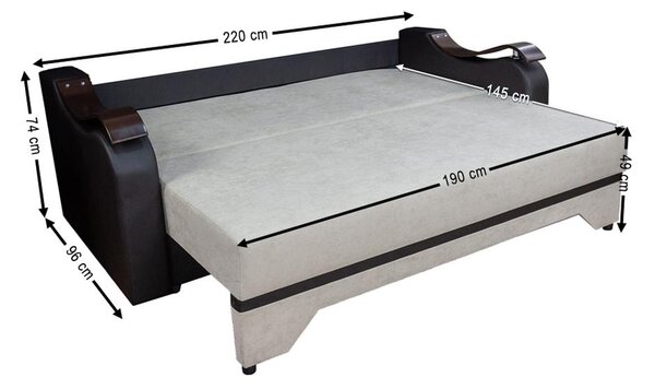 Canapea Extensibilă Sally Bonell Mini, Bej
