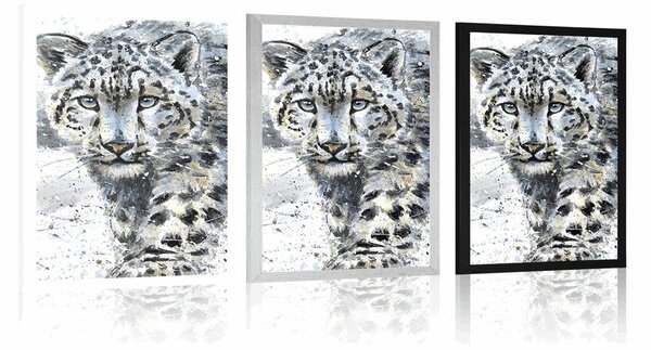 Poster leopardul desenat