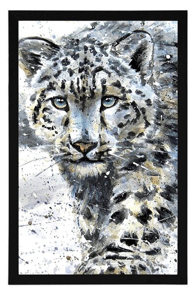 Poster leopardul desenat