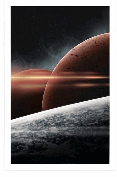 Poster planete în galaxie