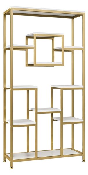 Biblioteca Aduti Pako World Auriu 90x34x182 cm