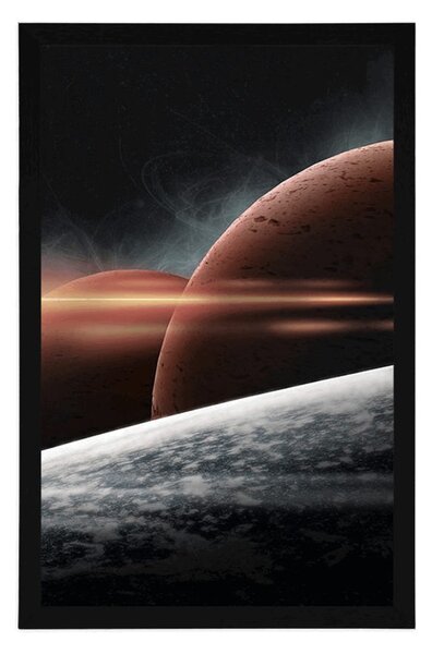 Poster planete în galaxie