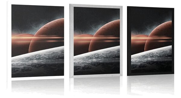 Poster planete în galaxie