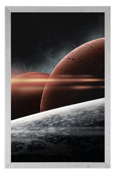 Poster planete în galaxie