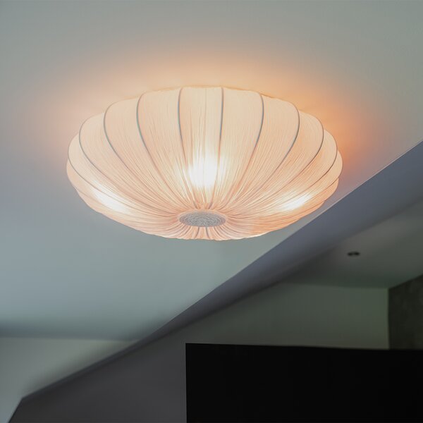 Plafonieră inteligentă albă mătase 60cm 5 lumini incl. 5 Wifi P45 - Plu