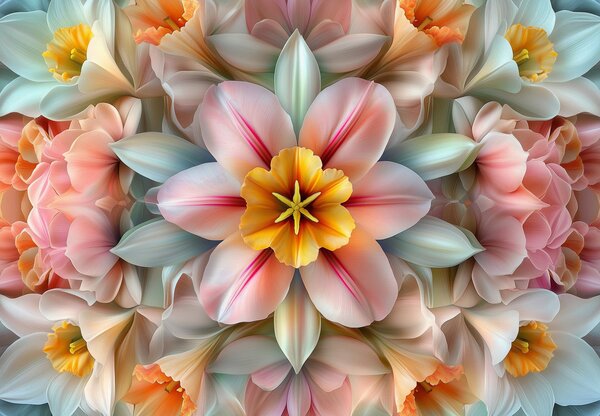 Fototapet - Floare caleidoscop (147x102 cm)