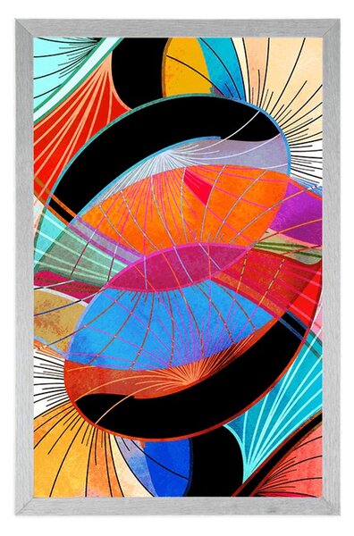 Poster abstracție viu colorată