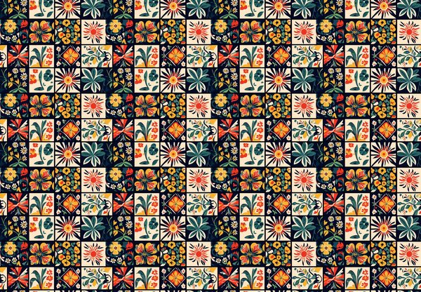 Fototapet - Plăci colorate (147x102 cm)