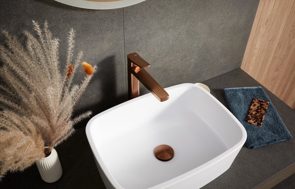 KFA Armatura Malaga Rose Gold baterie lavoar stativ || 4522-712-34