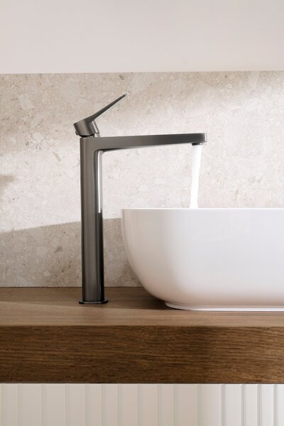 KFA Armatura Malaga Gun Metal Grey baterie lavoar stativ grafit 4522-712-61
