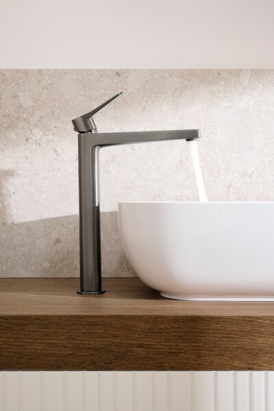KFA Armatura Malaga Gun Metal Grey baterie lavoar stativ grafit 4522-712-61