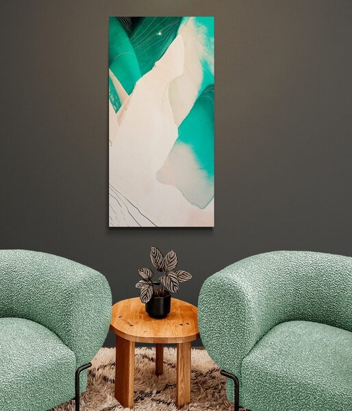 Tablou abstracție modernă albastră