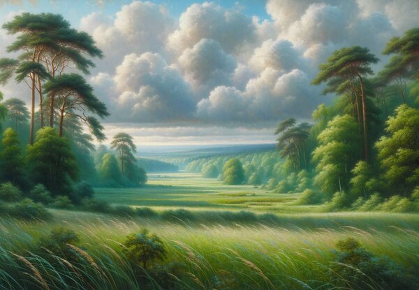 Fototapet - Peisaj verde (147x102 cm)