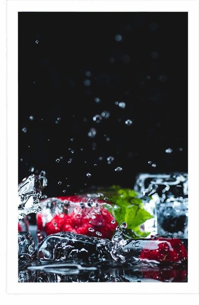 Poster cuburi de fructe de gheață