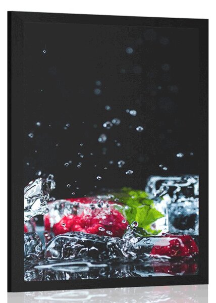 Poster cuburi de fructe de gheață