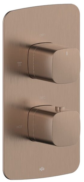 KFA Armatura Malaga Rose Gold baterie de duș ascuns cu termostat || 5759-001-34