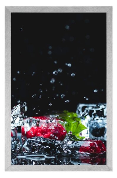 Poster cuburi de fructe de gheață