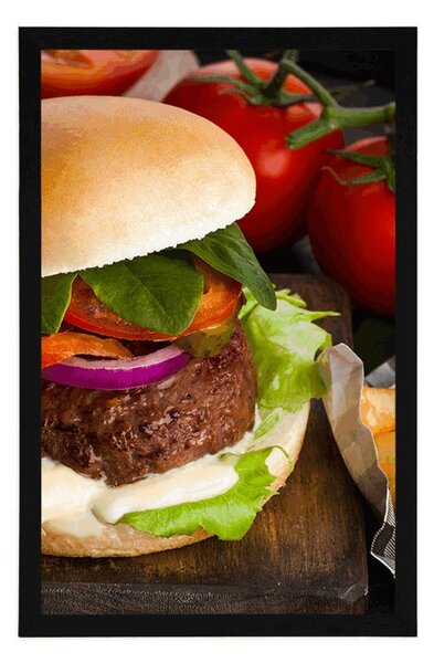 Poster hamburger american