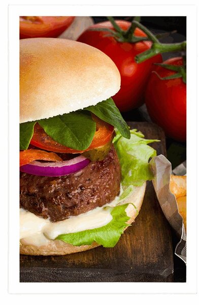 Poster hamburger american