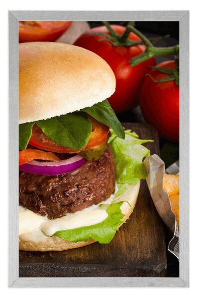 Poster hamburger american