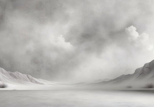 Fototapet - Pustiu gri (147x102 cm)